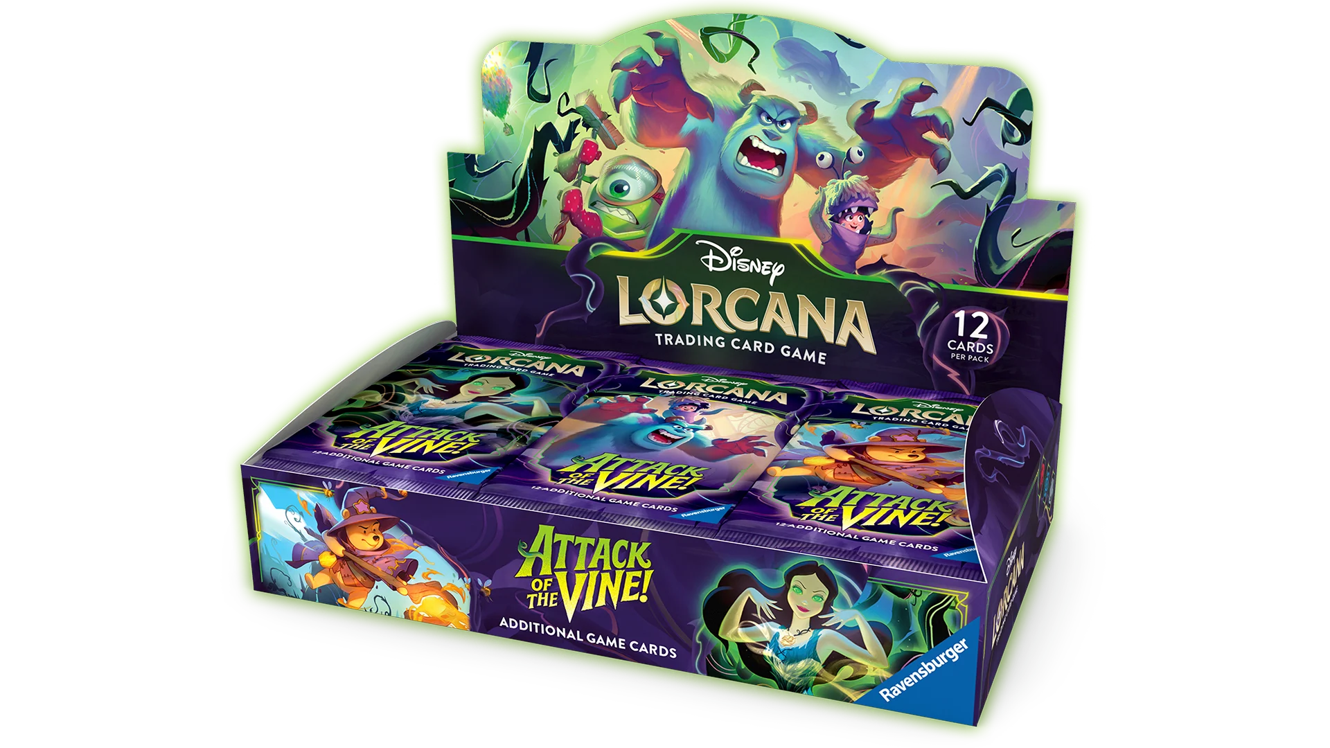 Disney Lorcana: Attack of the Vine! – Booster Display (24 Booster Pack) - Ennakkotilaus