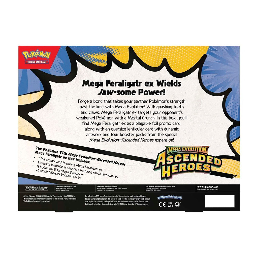 Pokemon TCG: ME02.5 Ascended Heroes - Mega Feraligatr ex Box