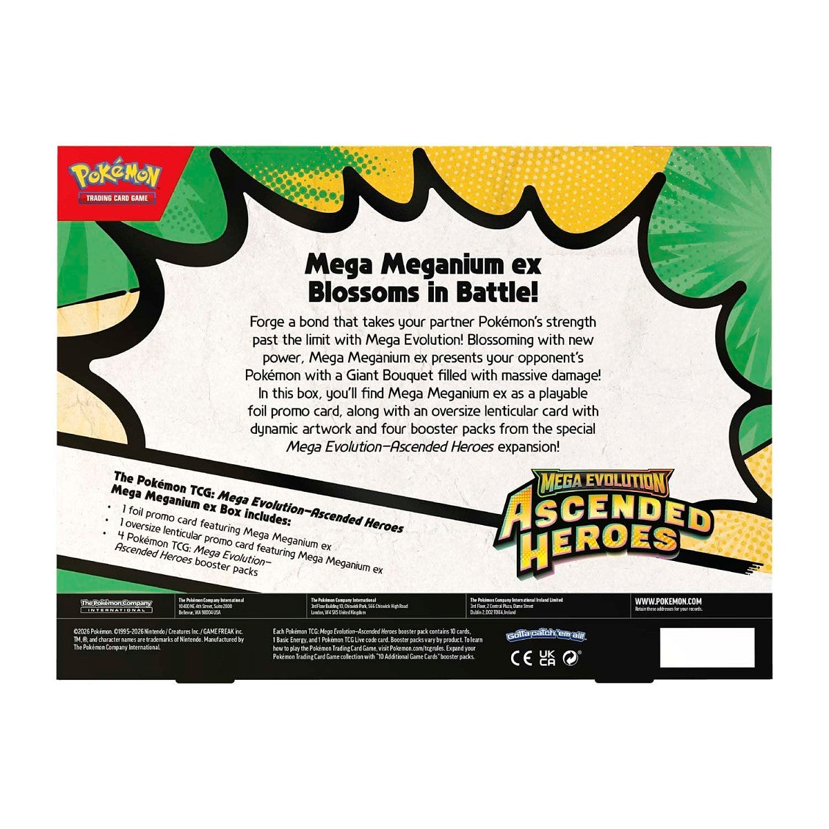 Pokemon TCG: ME02.5 Ascended Heroes - Mega Meganium ex Box