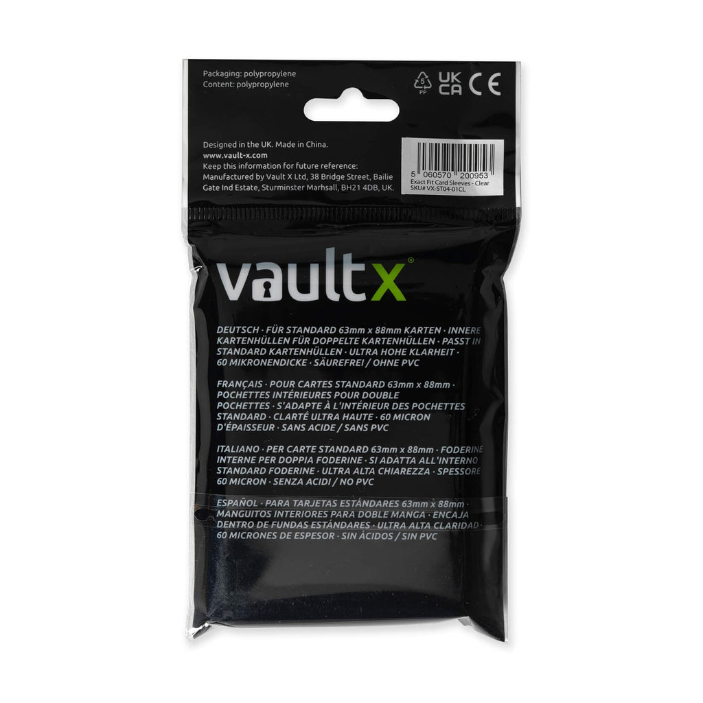 Vault X: Exact fit card sleeves (100kpl)