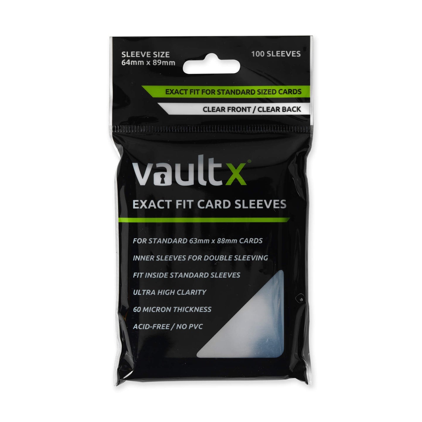 Vault X: Exact fit card sleeves (100kpl)